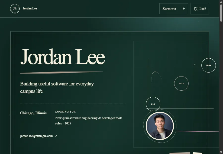 Lecture website design