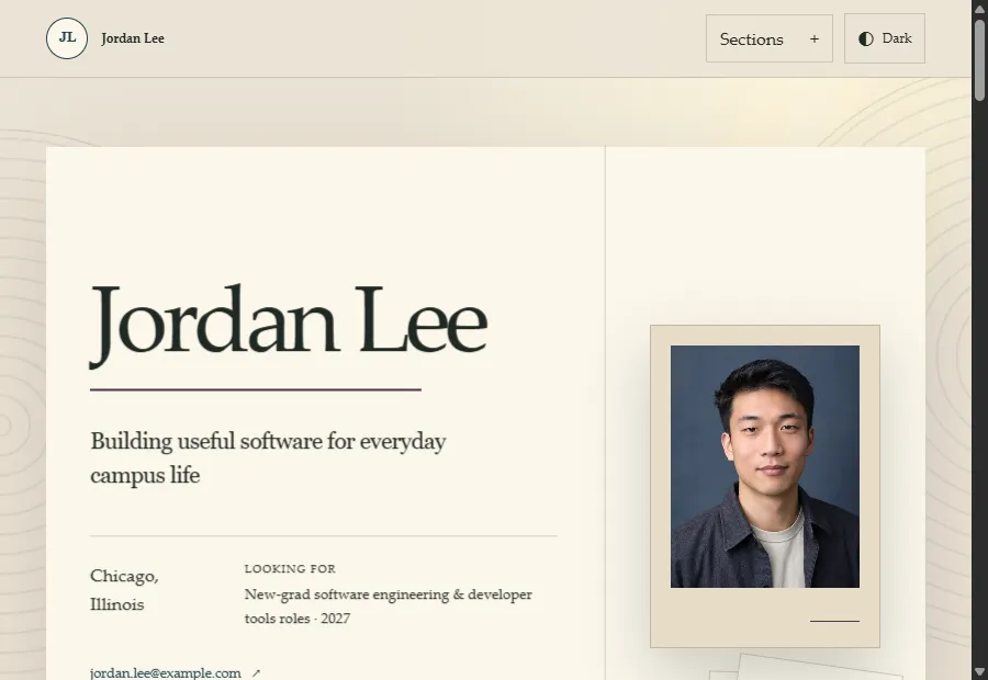 Steward website design