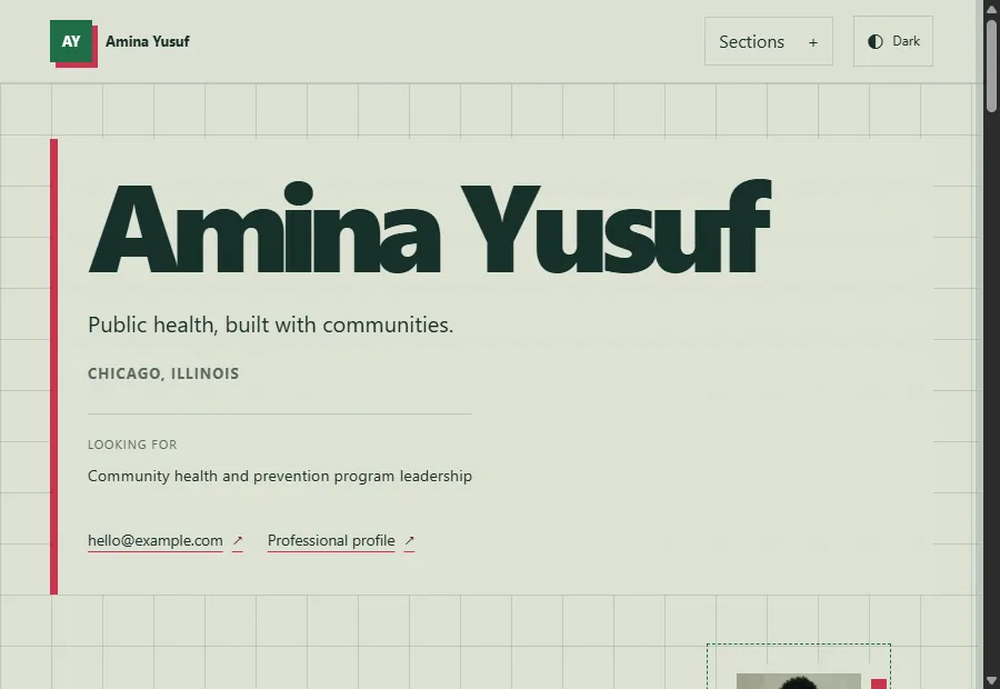 Outreach website design