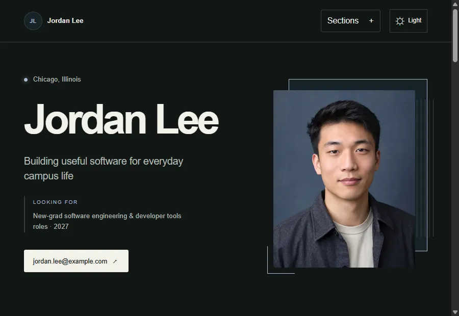 Presence website design