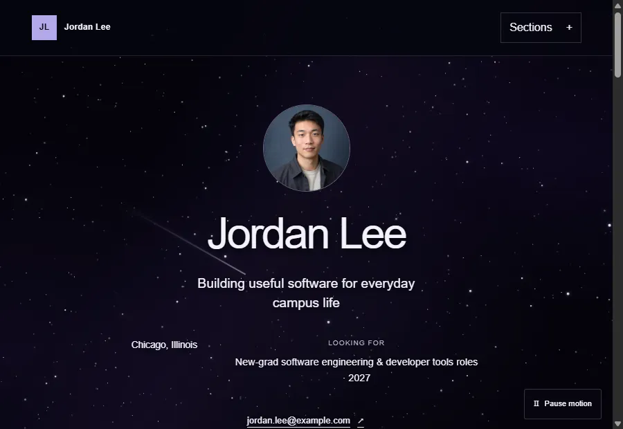 Deepfield website design